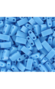 Miyuki half tila 5x2.4mm beads - Opaque turquoise blue HTL-413